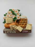 Delcampe - Decorative Handmade Magnet "Latvia".  2024 - Autres & Non Classés