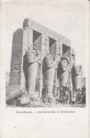 Delcampe - CPA ÉGYPTE - Haute-Égypte : Les Cariatides Du Ramésséum (Thèbes) - Animée - Luxor