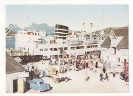 Delcampe - Bodø - Hurtigruta Ved Kaia - The Express Coastal Liner At Zhe Pier (1965) - Norwegen