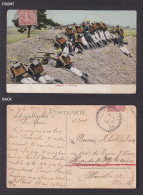 Delcampe - GERMANY, Vintage Postcard, The German Army, Infantry Take Cover - Regimente