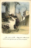 Delcampe - CPA Fantaisie Illustrateur Poulbot - Poulbot, F.