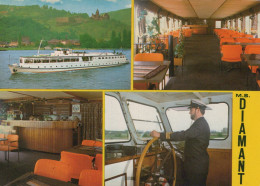 Delcampe - Nederland Arnhem M S Diamant Riviercruiseschip Interieur Stuurhut Gepost #SCF569 - Arnhem