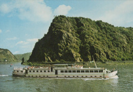 Delcampe - Deutschland Loreley Rheinland Pfalz Flusslandschaft Hotelschiff Unposted #SCF550 - Loreley