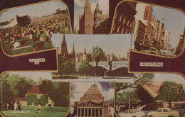 Delcampe - Australia Melbourne Souvenir Collage Of City Landmarks Unposted #SCF498 - Melbourne