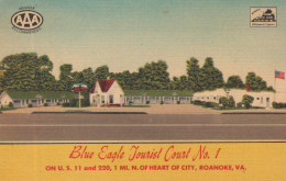 Delcampe - USA Roanoke Blue Eagle Tourist Court Motel Unposted #SCF468 - Sonstige & Ohne Zuordnung