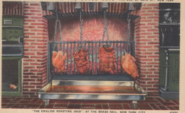 Delcampe - USA New York City Brass Rail Restaurant Interior Roasting Jack Unposted #SCF471 - Sonstige & Ohne Zuordnung