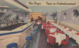 Delcampe - USA New York City The Onyx Club Interior Nightclub Bar Unposted #SCF469 - Sonstige & Ohne Zuordnung