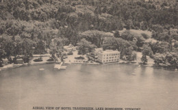 Delcampe - USA Lake Bomoseen Vermont Aerial Hotel Trakenseen Resort Unposted #SCF465 - Sonstige & Ohne Zuordnung