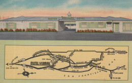 Delcampe - USA San Francisco Vinmar Motor Hotel With Road Map Unposted #SCF459 - San Francisco