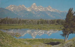 Delcampe - USA Grand Teton National Park Grand Teton Mountains Reflection #SCF268 - Yellowstone
