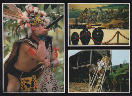 Delcampe - Malaysia Kuching Tribal Hunter Museum Long House Unposted #SCF225 - Malesia