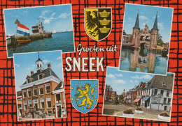 Delcampe - Nederland Sneek Waterpoort Stadsgezicht Architectuur Collage Gefrankeerd #SCF161 - Sneek