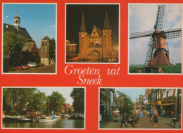 Delcampe - Nederland Sneek Waterpoort Molen Grachten En Stadsgezichten Gefrankeerd #SCF149 - Sneek