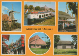 Delcampe - Nederland Ommen Molen Kanaalboot Markt Architectuur Gepost #SCF134 - Ommen