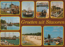 Delcampe - Nederland Stavoren Haven Strand Boten Architectuur Gepost #SCF144 - Stavoren