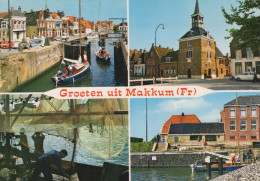 Delcampe - Nederland Makkum Dorpsgezicht Grachten Visserij Architectuur Unposted #SCF126 - Makkum