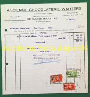 Delcampe - Ancienne Chocolaterie Wauters (fondée En 1850) De Mulder, Boulet & Cie, Gent 1929 (bâtons Chocolat Riri Rouges) - Colecciones
