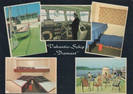 Delcampe - Nederland Woerden Vakantieschip Diamant Interieur Deck Accommodatie #SCF896 - Woerden