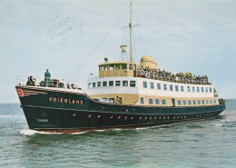 Delcampe - Nederland Terschelling Aankomst Veerboot Passagiers Verzonden #SCF821 - Terschelling