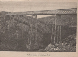 Delcampe - ESPAÑA Soria Viaducto Ferroviario De Hierro Unposted #SCF697 - Soria