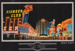 Delcampe - USA Las Vegas Downtown Fremont Street Casinos Neon Signs Night Unposted #SCF677 - Las Vegas