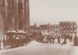 Delcampe - Nederland Utrecht Domplein Tram Domtoren Mensen Ca 1900 Unposted #SCF678 - Utrecht