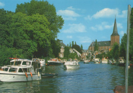 Delcampe - Nederland Maarssen Vecht Rivier Dorpsgezicht Met Kerk Boten Klapbrug #SCF665 - Maarssen
