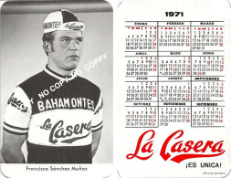 Delcampe - CARTE CYCLISME FRANCISCO SANCHEZ TEAM LA CASERA - BAHAMONTES 1971 ( COUPE FORMAT 7 X 10,7 ) - Radsport