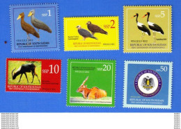 Delcampe - SOUTH SUDAN 2012/13 2nd Set MNH Stamps BIRDS ! Oiseaux & Wildlife Antilopes SOUDAN Du Sud = Südsudan - Sud-Soudan