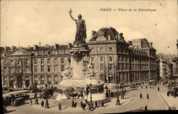 Delcampe - CPA Paris Place De La Republique Lion - Plätze
