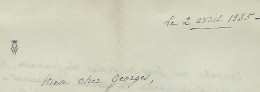 Delcampe - Correspondance Sur Papier Sigle HV De L DE VASSART D' HOZIER Le Prieure Maisons Laffitte Pour PARIS 1935 - Manoscritti