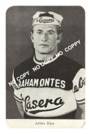 Delcampe - CARTE CYCLISME JULIAN DIAZ TEAM LA CASERA - BAHAMONTES 1971 ( COUPE FORMAT 7 X 10,7 ) - Radsport