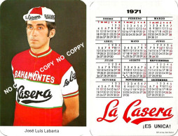 Delcampe - CARTE CYCLISME JOSE LUIS LABARTA TEAM LA CASERA - BAHAMONTES 1971 ( COUPE FORMAT 7 X 10,7 ) - Radsport