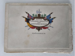 Delcampe - HAUTE COMMISSION INTERALLIÉE DES TERRITOIRES RHÉNANS 30/12/1920 MENU REMPLI DE TACHES FAITES IL Y A 106 ANS... - Menus