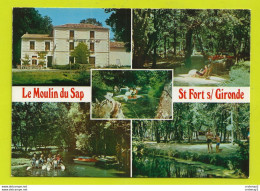 Delcampe - 17 SAINT FORT SUR GIRONDE Vers Mirambeau Le Moulin Du SAP Promenade Pédalos Sur Le Taillon Vente Pineau Du Propriétaire - Mirambeau