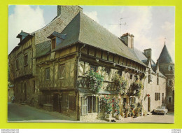 Delcampe - 56 JOSSELIN N°1997 Maisons Près De La Seconde Entrée Du Château Croix Rouge VOIR ZOOM Peugeot 204 Coupé VOIR DOS - Josselin