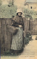 Delcampe - DEPT 74 GRAND MORNAND ANCIEN COSTUME-ALLANT AU MARCHÉ TRES BELLE ANIMATION 9X14 REIMPRESSION DE CARTES ANCIENNES - Megève