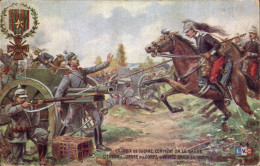 Delcampe - CPA Militaria La Croix De Guerre Comme On La Gagne Medaille - Uniforms