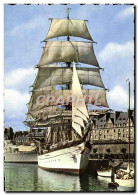 Delcampe - CPM Bateau Saint Malo Gorch Fock Barque Ecole De La Marine Allemande - Velieri
