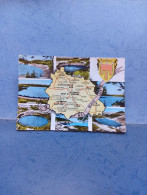 Delcampe - Auvergne-nos Beaux Lacs-fg-1964 - Landkarten