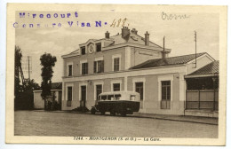 Delcampe - Montgeron - La Gare (Mirecourt Censure Visa N°488) - Montgeron