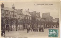 Delcampe - 50 - CHERBOURG - Place Divette - Edit. Ratti 1908 - Cherbourg