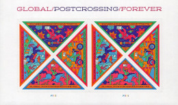Delcampe - USA - 2026 - Postcrossing - Mint Self-adhesive Stamp Set (se-tenant Pane) - Neufs