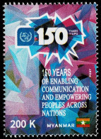 Delcampe - MYANMAR 2024 150th ANNIVERSARY OF THE UPU MINT STAMP ** - UPU (Union Postale Universelle)