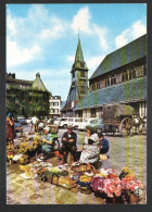 Delcampe - Cpm Honfleur église Et Clocher Sainte Catherine , Renault 4l, Citroen Ds, Attelage - Honfleur