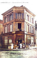 Delcampe - DEPT 76 GODERVILLE ÉPICERIE DU CENTRE G.DESCHAMPS  TRÉS BELLE ANIMATION 9X14 REIMPRESSION DE CARTES ANCIENNES - Goderville