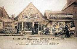 Delcampe - DEPT 76 A.MOISANT MECANICIEN A LONDINIÈRES TRÈS  BELLE ANIMATION 9X14 REIMPRESSION DE CARTES ANCIENNES - Londinières