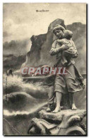 Delcampe - CPA Honfleur L Epave Femme Enfants - Honfleur
