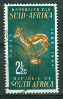 Delcampe - South Africa 1964 MiNr 339 Used 75th Anniv Of South African Rugby Board. "Springbok" Badge Of Rugby Board #12-15-06 - Gebraucht