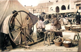 Delcampe - DEPT 76 DUCLAIR LE MARCHÉ UN RÉMOULEUR  TRÉS BELLE ANIMATION 9X14 REIMPRESSION DE CARTES ANCIENNES - Duclair